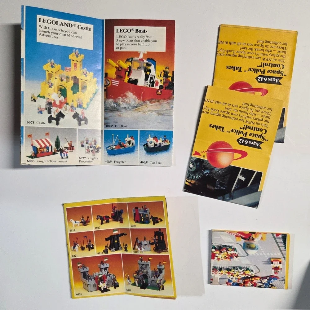 LEGO Vintage Catalog Lot Kids Multicolor Legoland Castle Space Technic 80s 90s